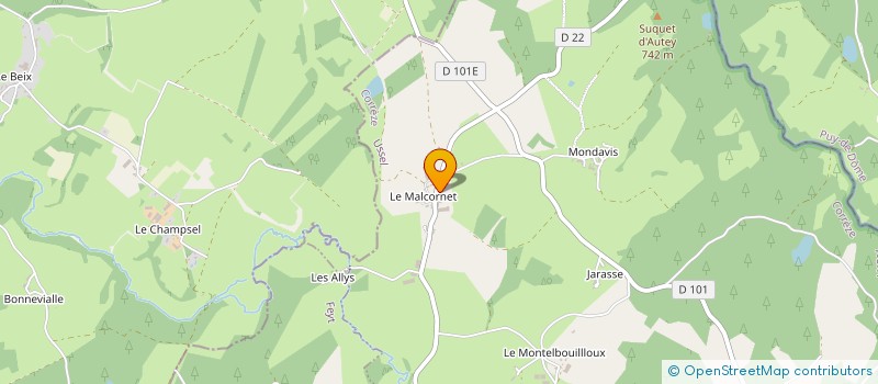 localisation de l'entreprise GAEC RECONNU LOURADOUR à LAROCHE-PRES-FEYT