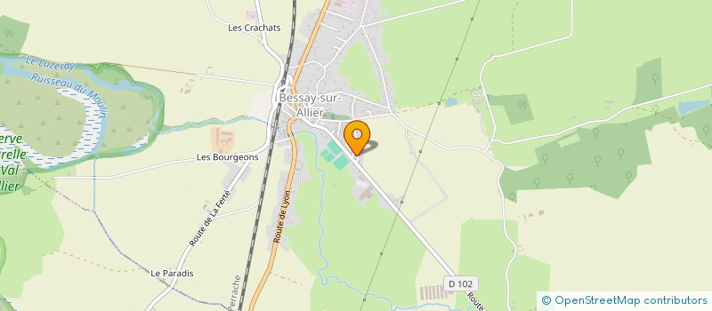 localisation de l'entreprise GAEC RECONNU MITTON  BESSAY SUR ALLIER