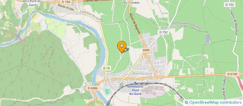 localisation de l'entreprise GAEC RECONNU MOURE DE L'ILE  CASTILLON-DU-GARD