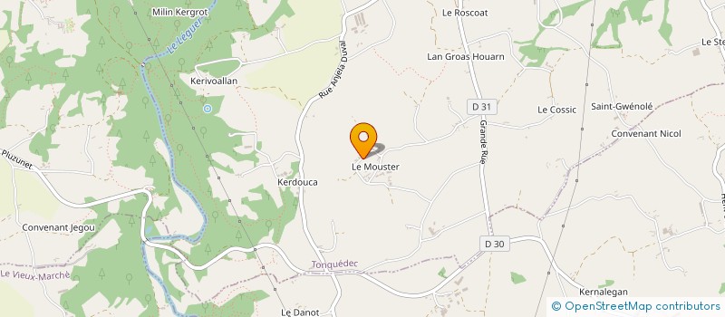 localisation de l'entreprise GAEC RECONNU MOUSTER à TONQUEDEC