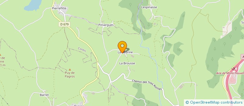 localisation de l'entreprise GAEC RECONNU PELISSIER LA VEDRINE à COREN