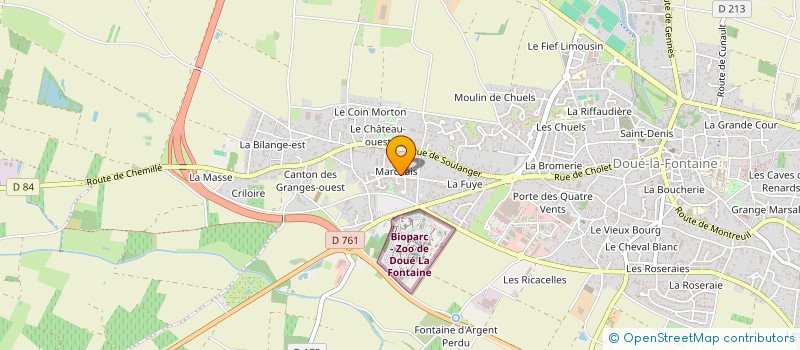 localisation de l'entreprise GAEC RECONNU PHILMAN à DOUE-EN-ANJOU