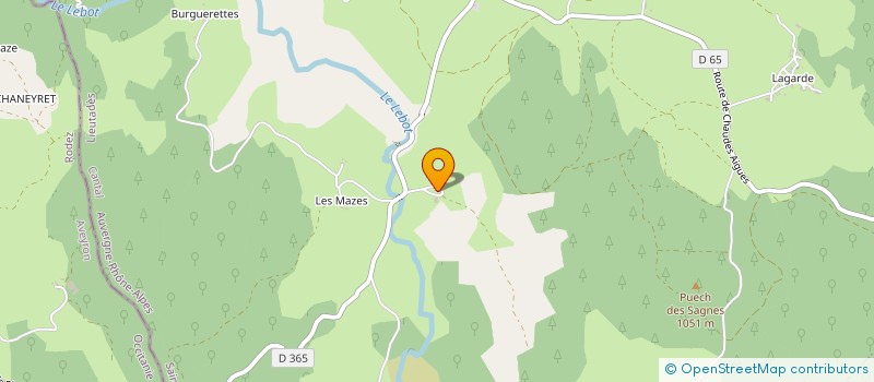 localisation de l'entreprise GAEC RECONNU PONS à CHAUDES-AIGUES