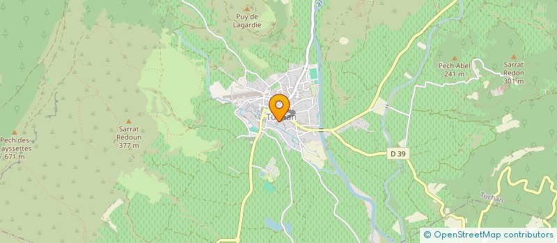 localisation de l'entreprise GAEC RECONNU REBOULS SUD  TUCHAN