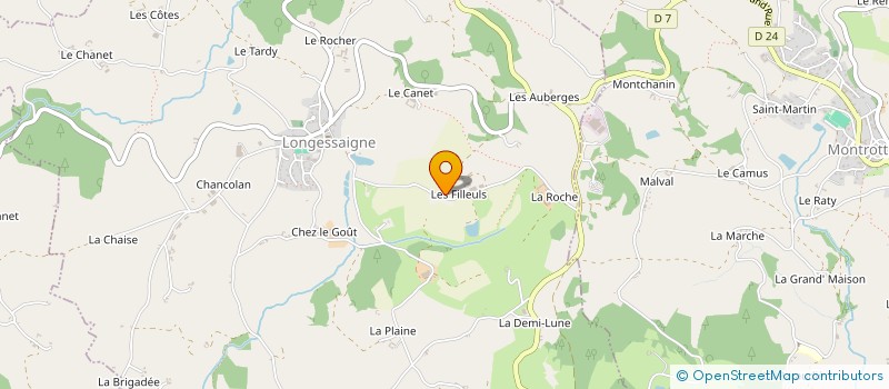localisation de l'entreprise GAEC RECONNU RIMAUD à LONGESSAIGNE