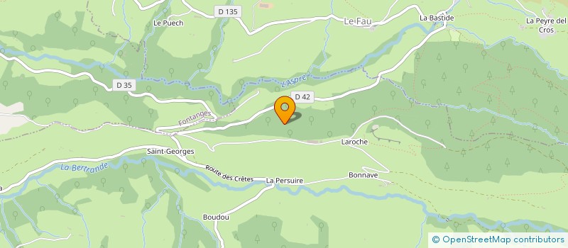 localisation de l'entreprise GAEC RECONNU ROUX à SAINT-MARTIN-CANTALES