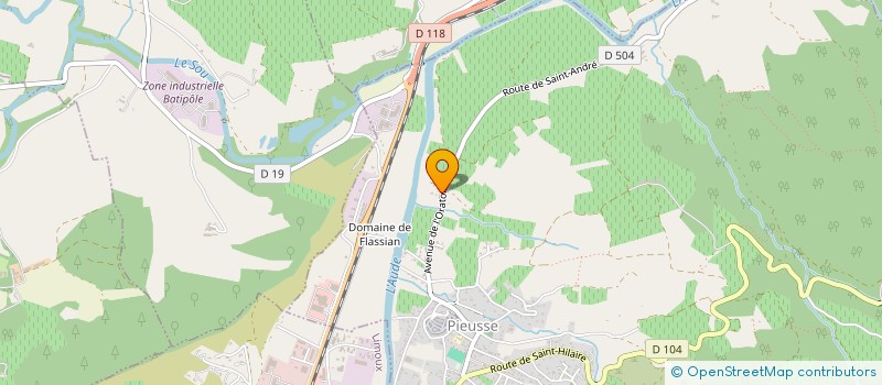 localisation de l'entreprise GAEC RECONNU SABATIER  PIEUSSE