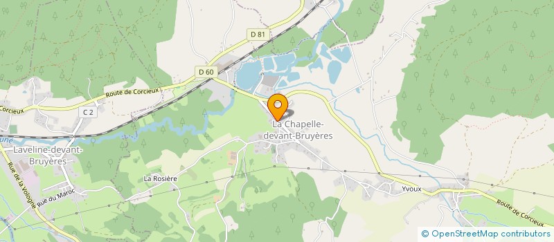 localisation de l'entreprise GAEC RECONNU SOUS LA ROCHE à LA CHAPELLE-DEVANT-BRUYERES