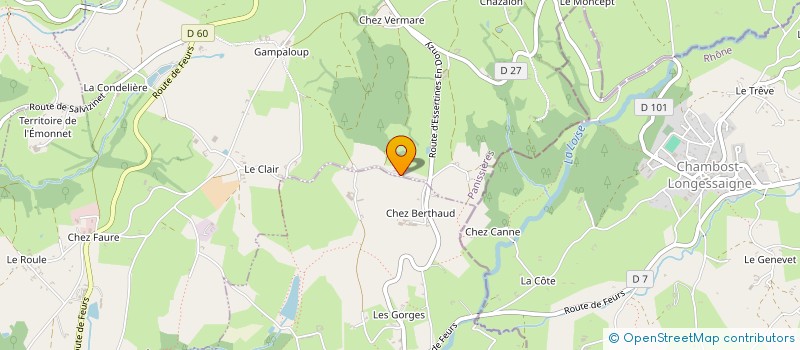 localisation de l'entreprise GAEC RECORBET à PANISSIERES