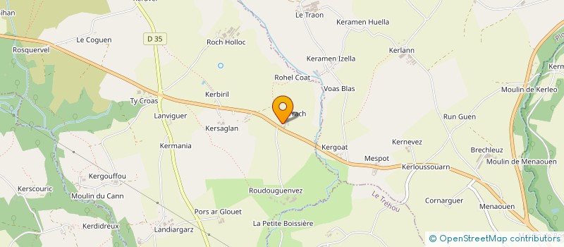 localisation de l'entreprise GAEC RED AN DOUR à LA MARTYRE
