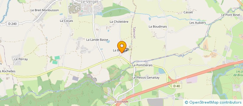 localisation de l'entreprise GAEC RENAULT DU ROHEL à LE VERGER