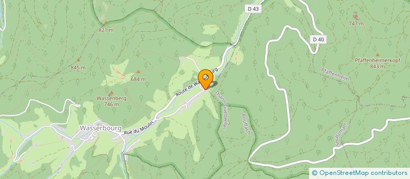 localisation de l'entreprise GAEC RESCH BERNARD ET GABRIEL  WASSERBOURG