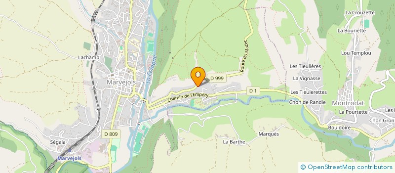 localisation de l'entreprise GAEC RESSOUCHE - LE MAZET à LACHAMP-RIBENNES