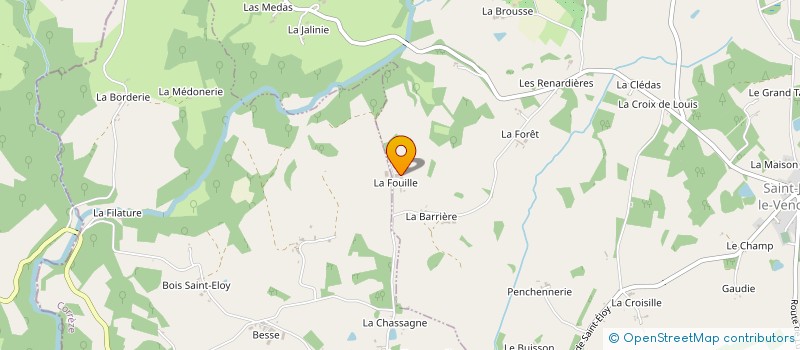 localisation de l'entreprise GAEC RESTIER à SAINT-JULIEN-LE-VENDOMOIS