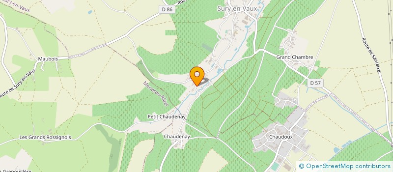 localisation de l'entreprise GAEC REVERDY PASCAL ET NICOLAS  SURY-EN-VAUX