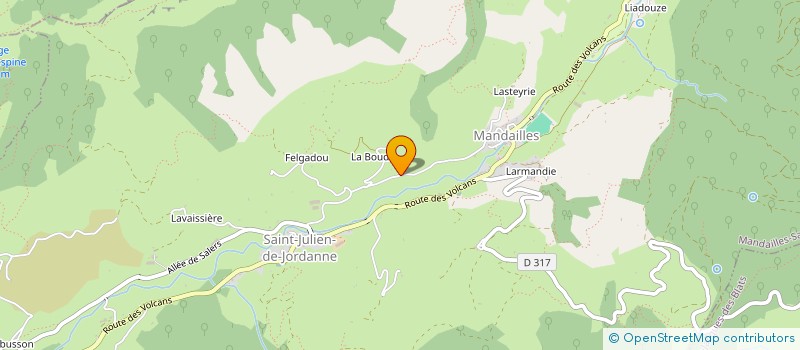 localisation de l'entreprise GAEC REYGADE à MANDAILLES-SAINT-JULIEN