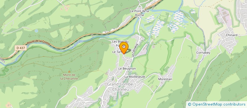 localisation de l'entreprise GAEC REYMOND DE LA FONTAINE  GRAND'COMBE-CHATELEU