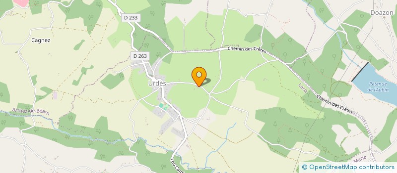 localisation de l'entreprise GAEC REYNE  LACQ