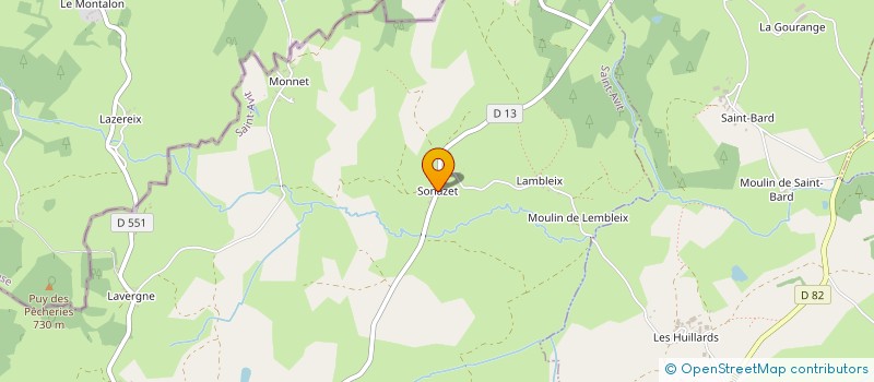 localisation de l'entreprise GAEC RIFFAT  SAINT-AVIT