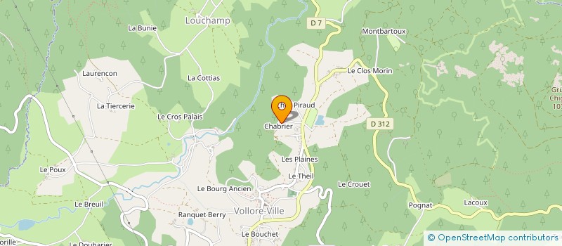 localisation de l'entreprise GAEC RIGAUD DENIS  SAINTE-AGATHE