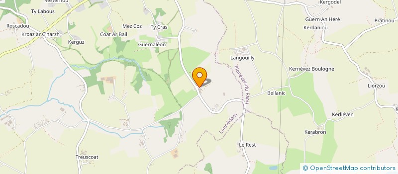 localisation de l'entreprise GAEC RIVALAIN  LANNEDERN