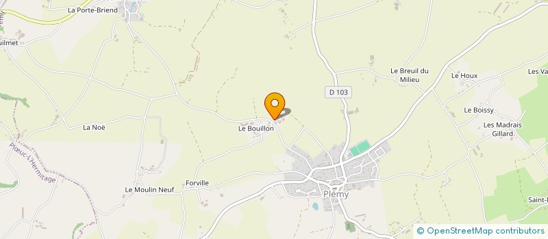 localisation de l'entreprise GAEC ROBERT à PLEMY