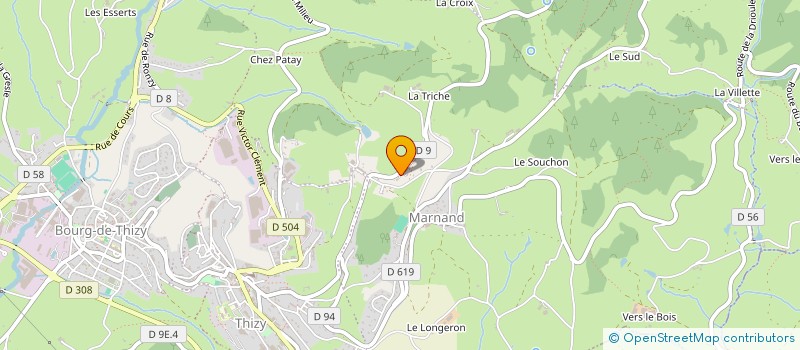 localisation de l'entreprise GAEC ROCHER à THIZY-LES-BOURGS