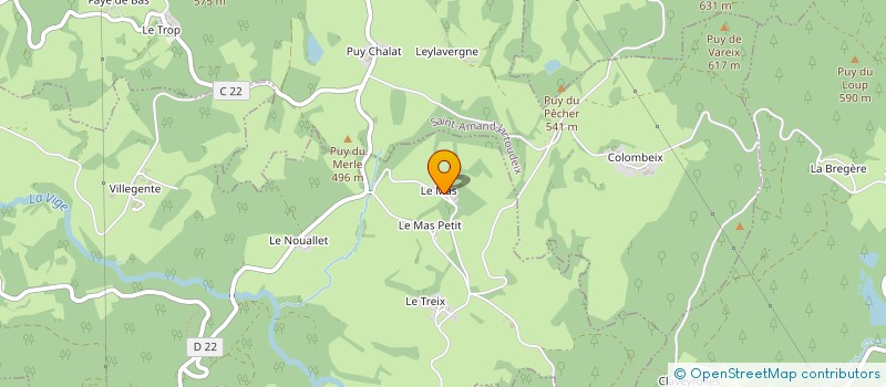 localisation de l'entreprise GAEC ROCHETAILLADE à SAINT-PRIEST-PALUS