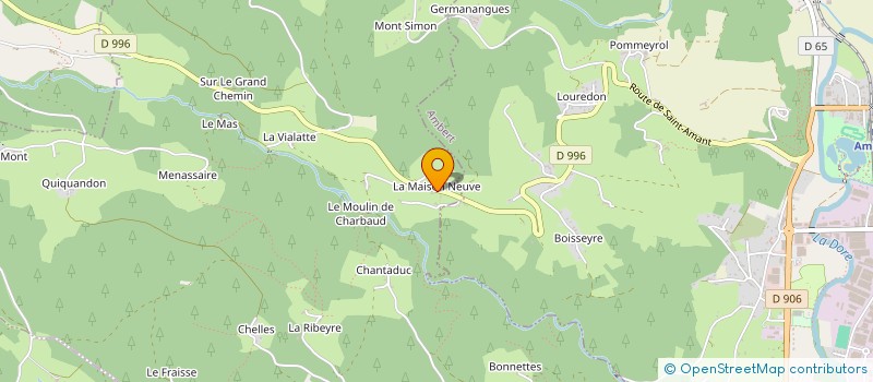 localisation de l'entreprise GAEC RODARY à AMBERT