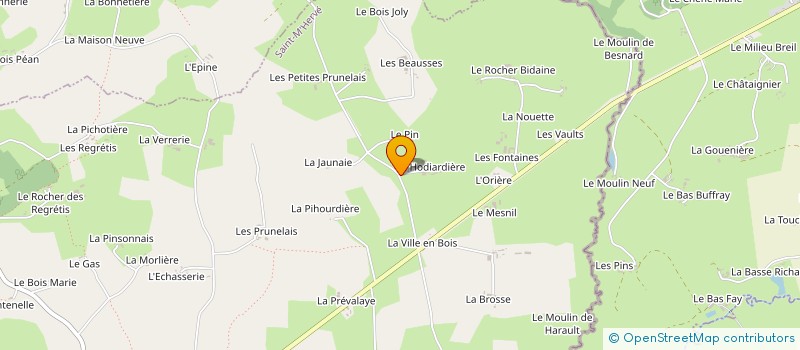 localisation de l'entreprise GAEC ROGER à SAINT-M'HERVE