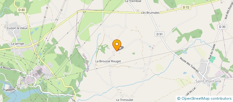localisation de l'entreprise GAEC ROLINAT à SAINT-PLANTAIRE