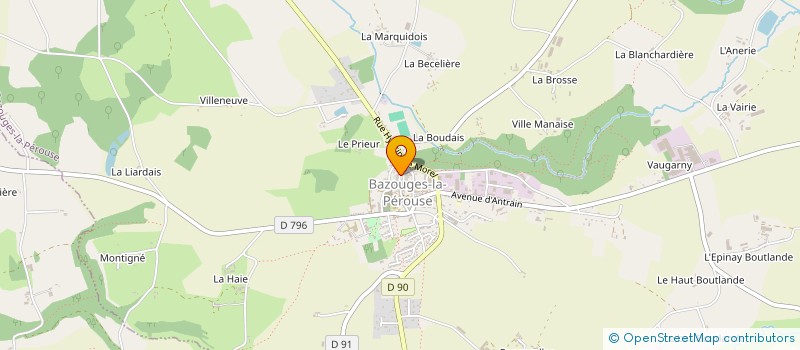 localisation de l'entreprise GAEC RONDIN à MARCILLE-RAOUL
