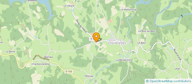 localisation de l'entreprise GAEC ROSE DES VENTS à CHENEREILLES