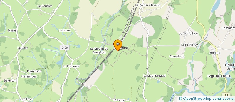 localisation de l'entreprise GAEC ROSSIGNOL - MEIGNANT à LA SOUTERRAINE