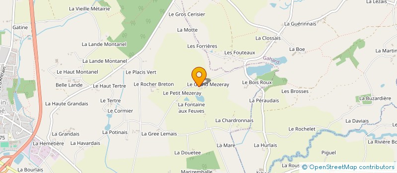 localisation de l'entreprise GAEC ROUAUX  SAINT AUBIN D'AUBIGNE