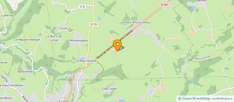 localisation de l'entreprise GAEC ROUGERIE à ST-LEONARD-DE-NOBLAT
