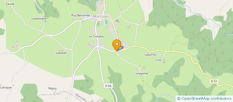 localisation de l'entreprise GAEC ROUQUET VIGNES à MARCOLES