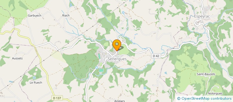 localisation de l'entreprise GAEC ROUQUETTE ET FILS  SENERGUES