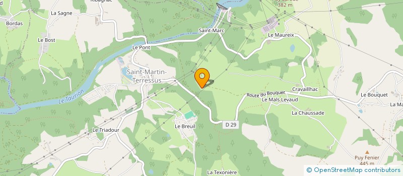 localisation de l'entreprise GAEC ROUSSEL FRERES à SAINT-MARTIN-TERRESSUS