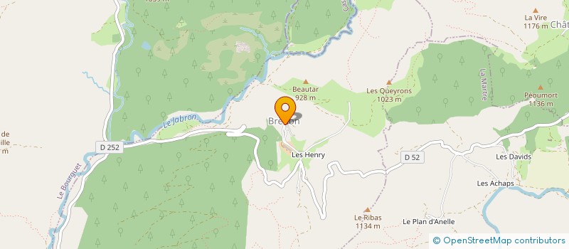localisation de l'entreprise GAEC ROUVIER à BRENON