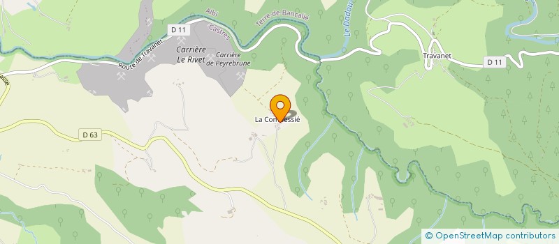 localisation de l'entreprise GAEC ROUX à MONTREDON-LABESSONNIE