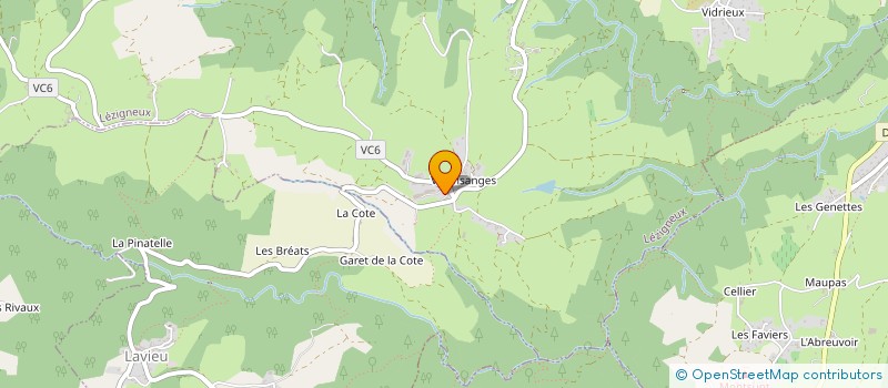 localisation de l'entreprise GAEC ROUX FRERES à LEZIGNEUX