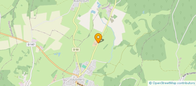 localisation de l'entreprise GAEC ROUYER à VAUVILLERS