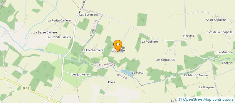 localisation de l'entreprise GAEC ROYER à LE PETIT-PRESSIGNY