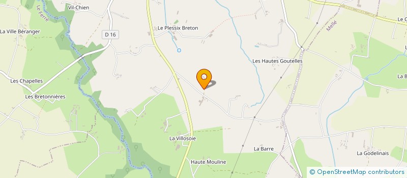 localisation de l'entreprise GAEC RUBE à SAINT-GEORGES-DE-REINTEMBAULT