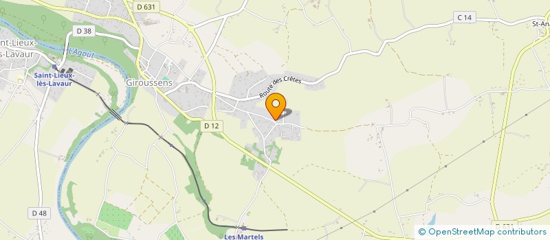 localisation de l'entreprise GAEC RUCHERS DU TIGOU  GIROUSSENS