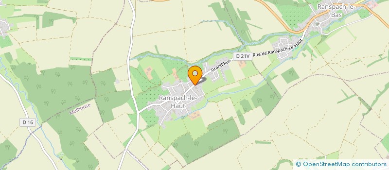 localisation de l'entreprise GAEC RUEHER à RANSPACH-LE-HAUT