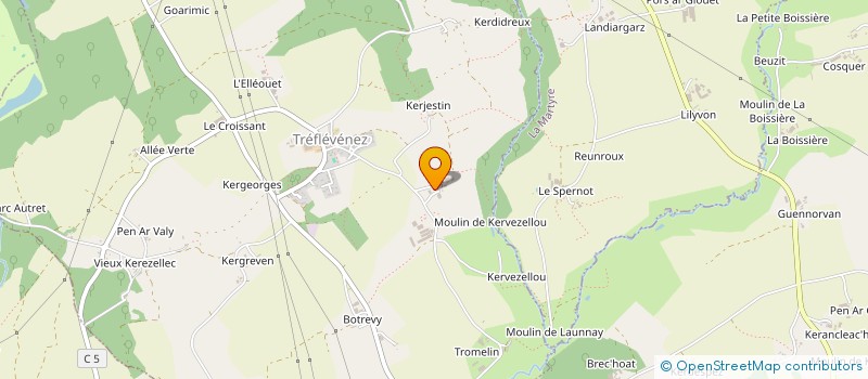 localisation de l'entreprise GAEC RUNGOAT  TREFLEVENEZ