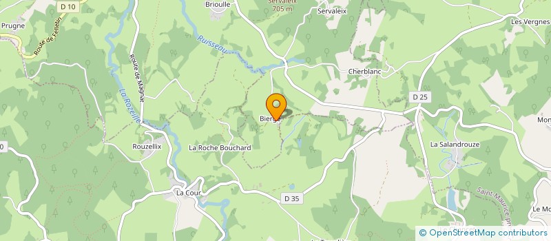 localisation de l'entreprise GAEC SABATIER  PONTCHARRAUD