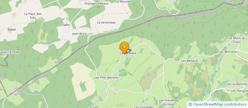 localisation de l'entreprise GAEC SAINT AJOL à SAINT-BRESSON
